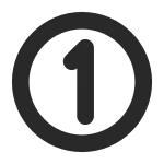 Number 1 Circle SVG Icon